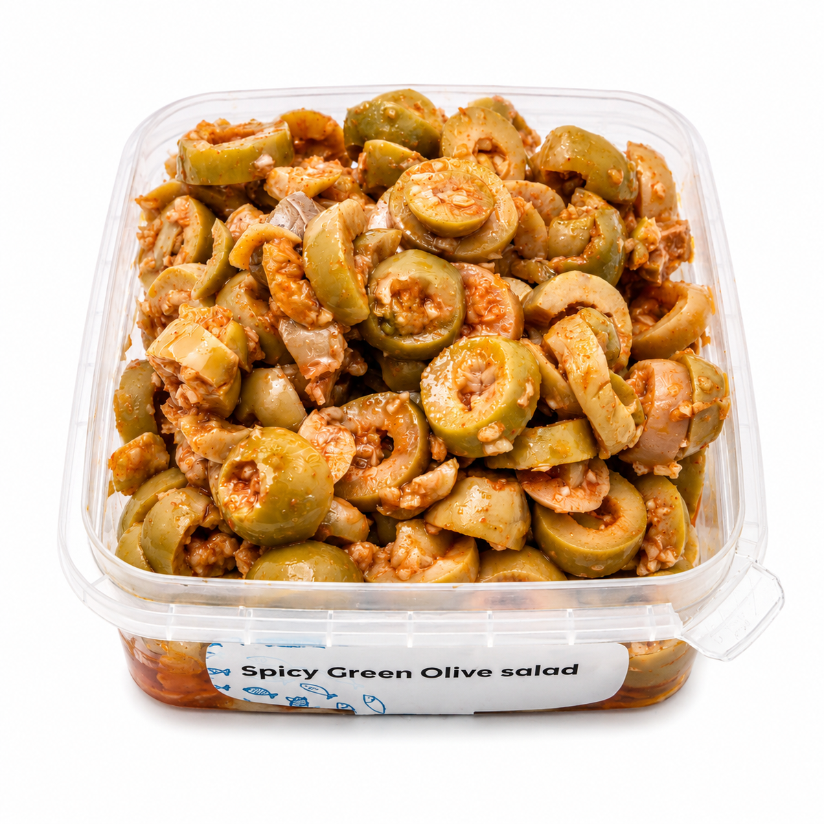 Spicy Green Olive Salad
